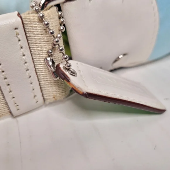 Coach Hampton Blue Soho Twill/Leather Shoulder Bag M0669-P10707 - Picture 7 of 13